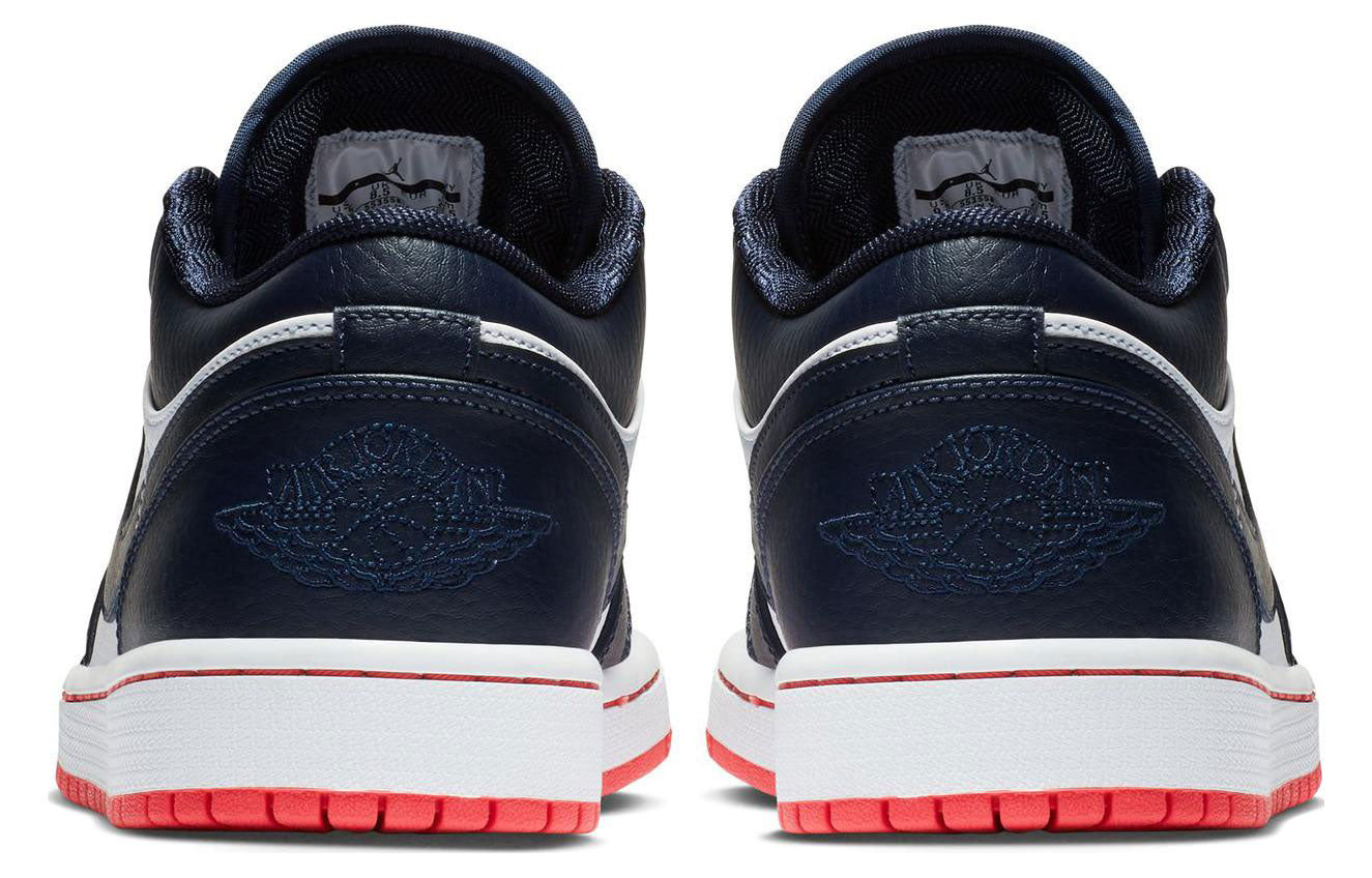 Air Jordan 1 Retro Low \'Obsidian Ember Glow\'  553558-481 Epochal Sneaker