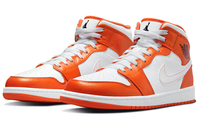 Air Jordan 1 Mid SE \'Electro Orange\'  DM3531-800 Cultural Kicks