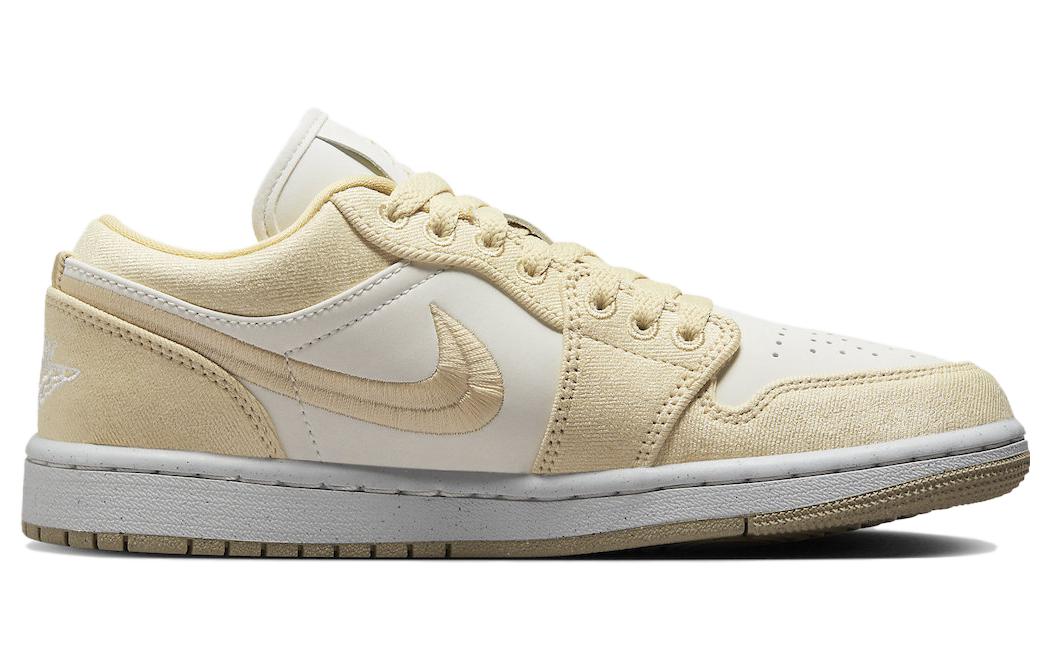 (WMNS) Air Jordan 1 Low SE \'Canvas - Team Gold\'  FN3722-701 Epoch-Defining Shoes