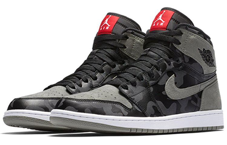 Air Jordan 1 Retro High Premium \'Shadow Camo\'  AA3993-034 Epoch-Defining Shoes