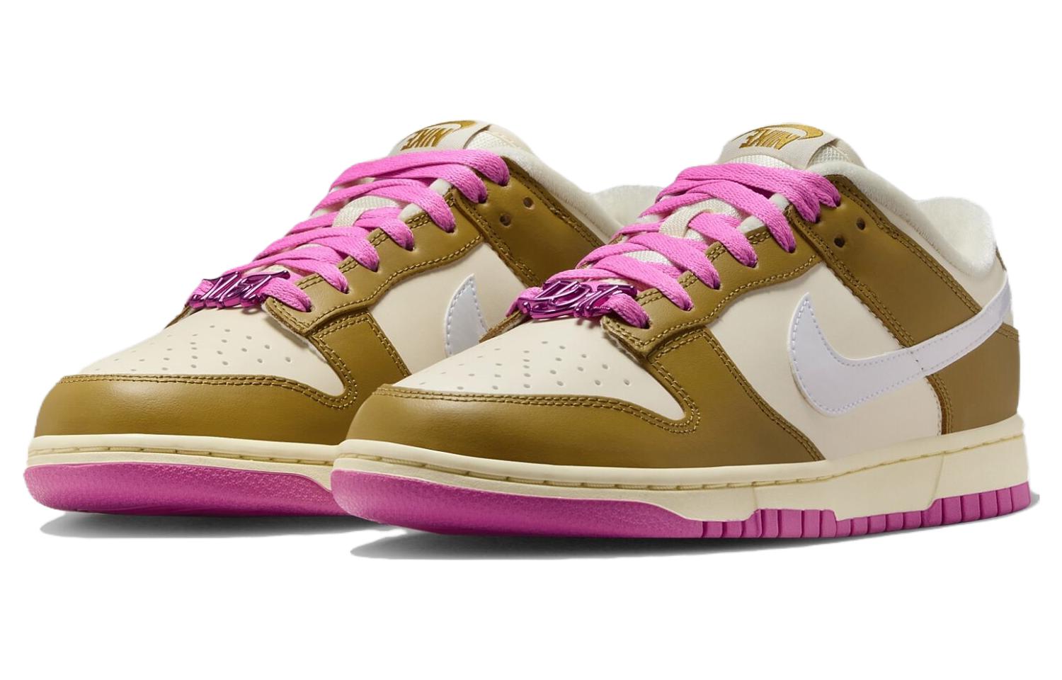 (WMNS) Nike Dunk Low \'Just Do It - Bronzine Pink\'  FD8683-700 Iconic Trainers