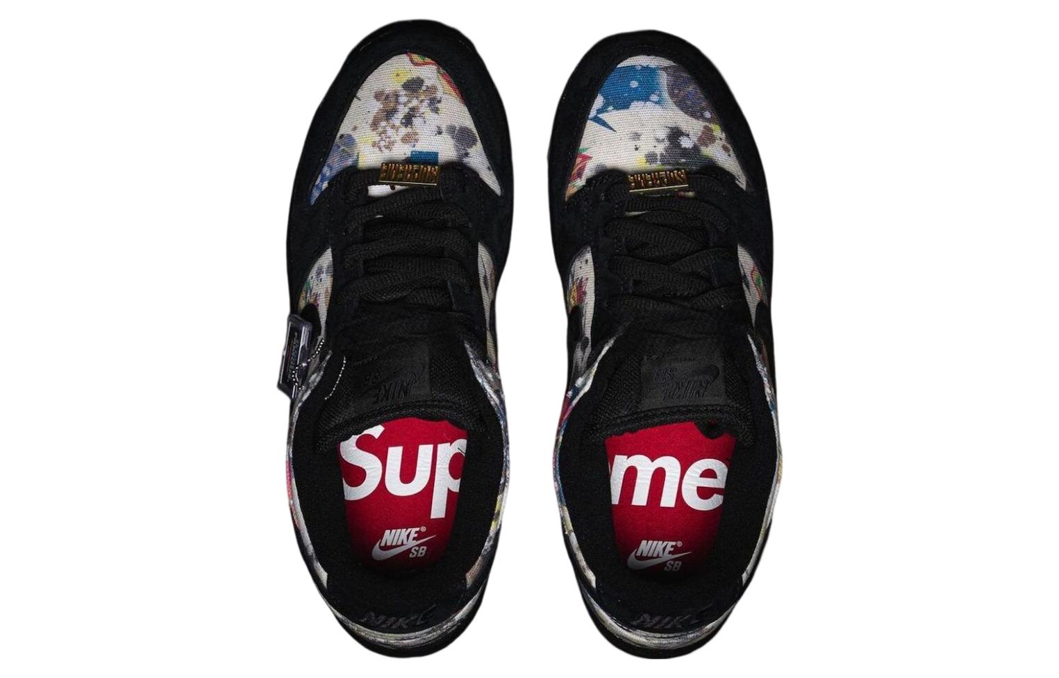 Supreme x Nike SB Dunk Low 'Rammellzee' FD8778-001 Classic Sneakers - Click Image to Close