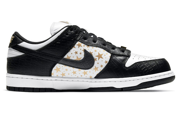 Nike Supreme x Dunk Low OG SB QS \'Black\'  DH3228-102 Signature Shoe