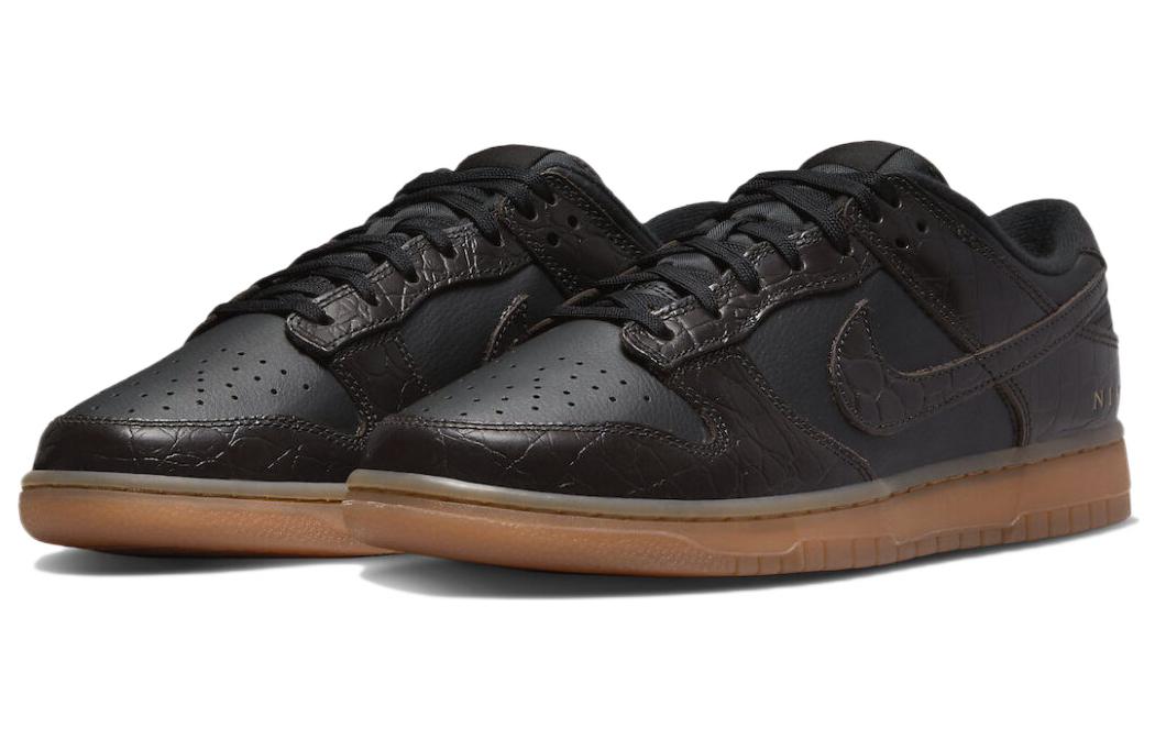 Nike Dunk Low SE 'Chocolate Croc' DV1024-010 Antique Icons - Click Image to Close