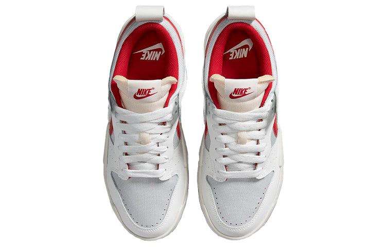 (WMNS) Nike Dunk Low Disrupt 'White Gym Red' CK6654-101 Signature Shoe - Click Image to Close