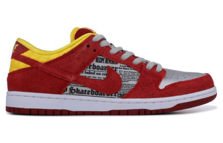 Nike SB Dunk Low Rukus Crawfish \'Red Goldsilver\'  504750-660(S-BOX) Signature Shoe