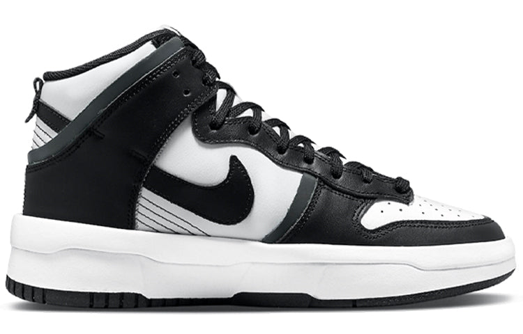 (WMNS) Nike Dunk High Up 'White Black' DH3718-104 Vintage Sportswear - Click Image to Close
