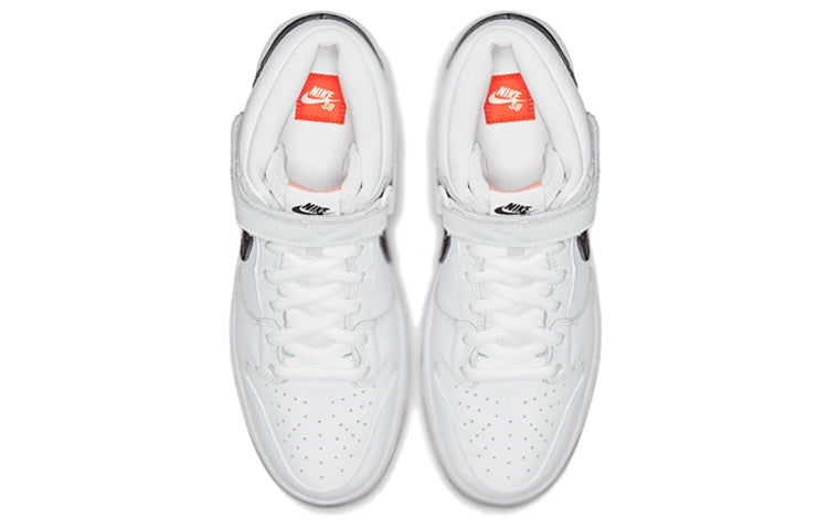 Nike SB Dunk Mid 'Orange Label White' CD6754-100 Iconic Trainers - Click Image to Close