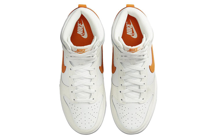 (WMNS) Nike Dunk High \'White Magma Orange\'  DV6986-100 Vintage Sportswear