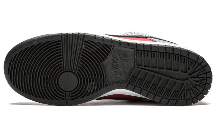 Nike Supreme x Dunk Low Premium SB 'Red Cement' 313170-600 Signature Shoe - Click Image to Close