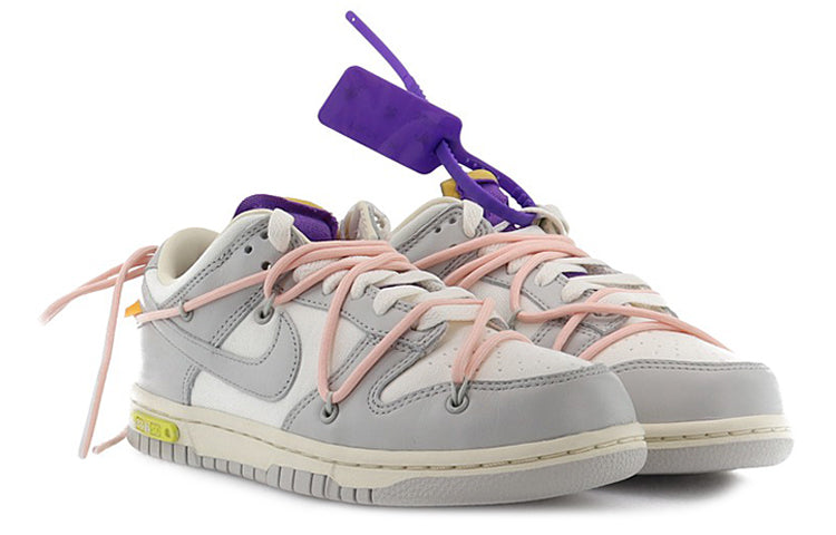 Nike Off-White x Dunk Low 'Lot 24 of 50' DM1602-119 Classic Sneakers - Click Image to Close