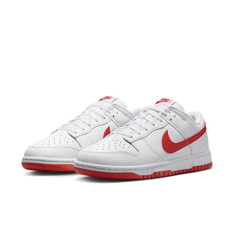 Nike Dunk Low \'White Picante Red\'  DV0831-103 Signature Shoe