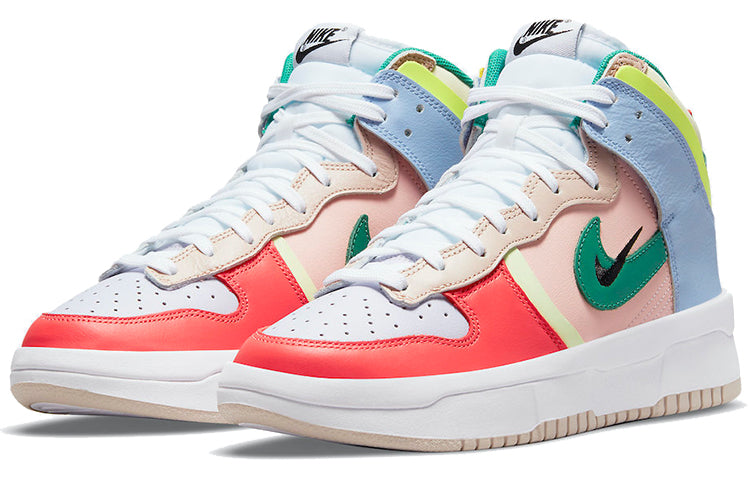 (WMNS) Nike Dunk High Rebel 'Cashmere Coral' DH3718-700 Vintage Sportswear - Click Image to Close
