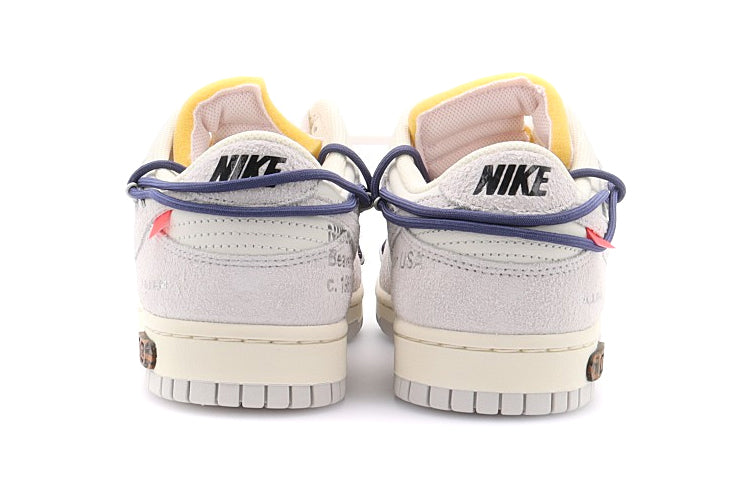 Nike Off-White x Dunk Low \'Lot 18 of 50\'  DJ0950-112 Iconic Trainers