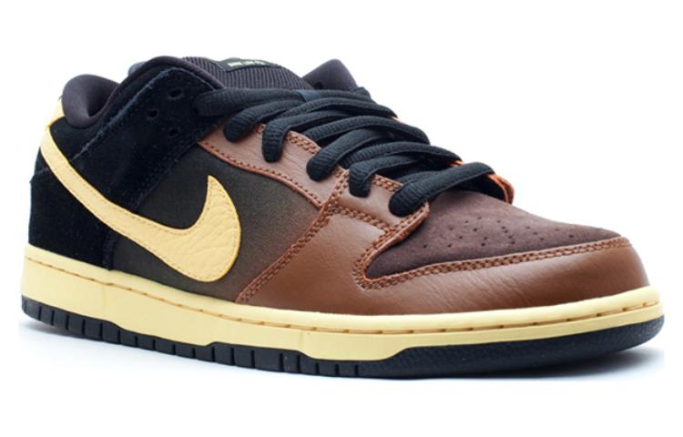 Nike Dunk Low Premium SB 'Black And Tan' 313170-270 Signature Shoe - Click Image to Close