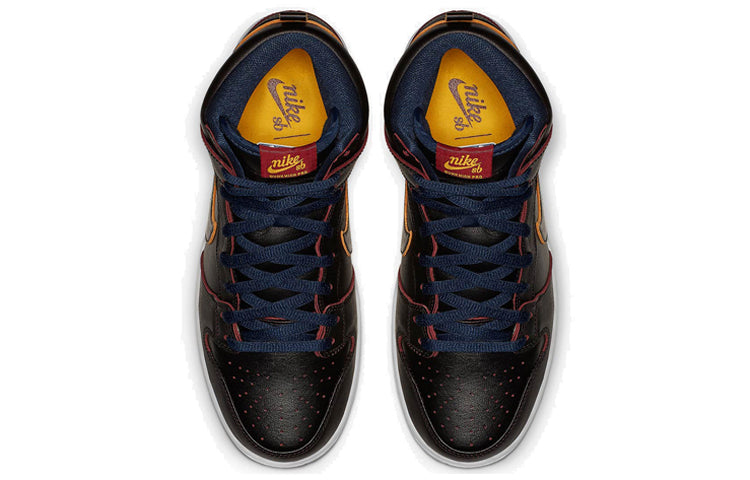 Nike x NBA SB Dunk High \'Cleveland Cavaliers\'  BQ6392-001 Signature Shoe