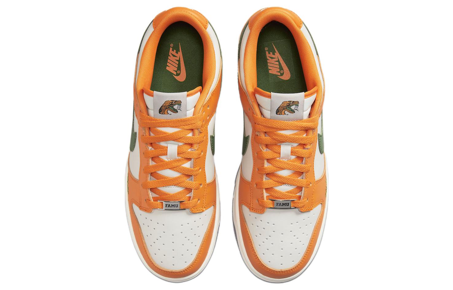 Nike Florida A&M University x Dunk Low \'Rattlers\'  DR6188-800 Signature Shoe