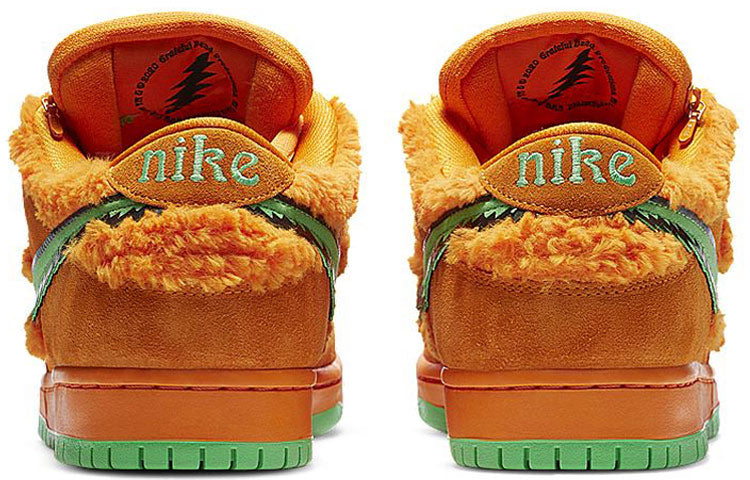 Nike x Grateful Dead SB Dunk Low 'Orange Bear' CJ5378-800 Vintage Sportswear - Click Image to Close