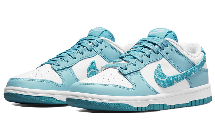 (WMNS) Nike Dunk Low 'Blue Paisley' DH4401-101 Vintage Sportswear - Click Image to Close