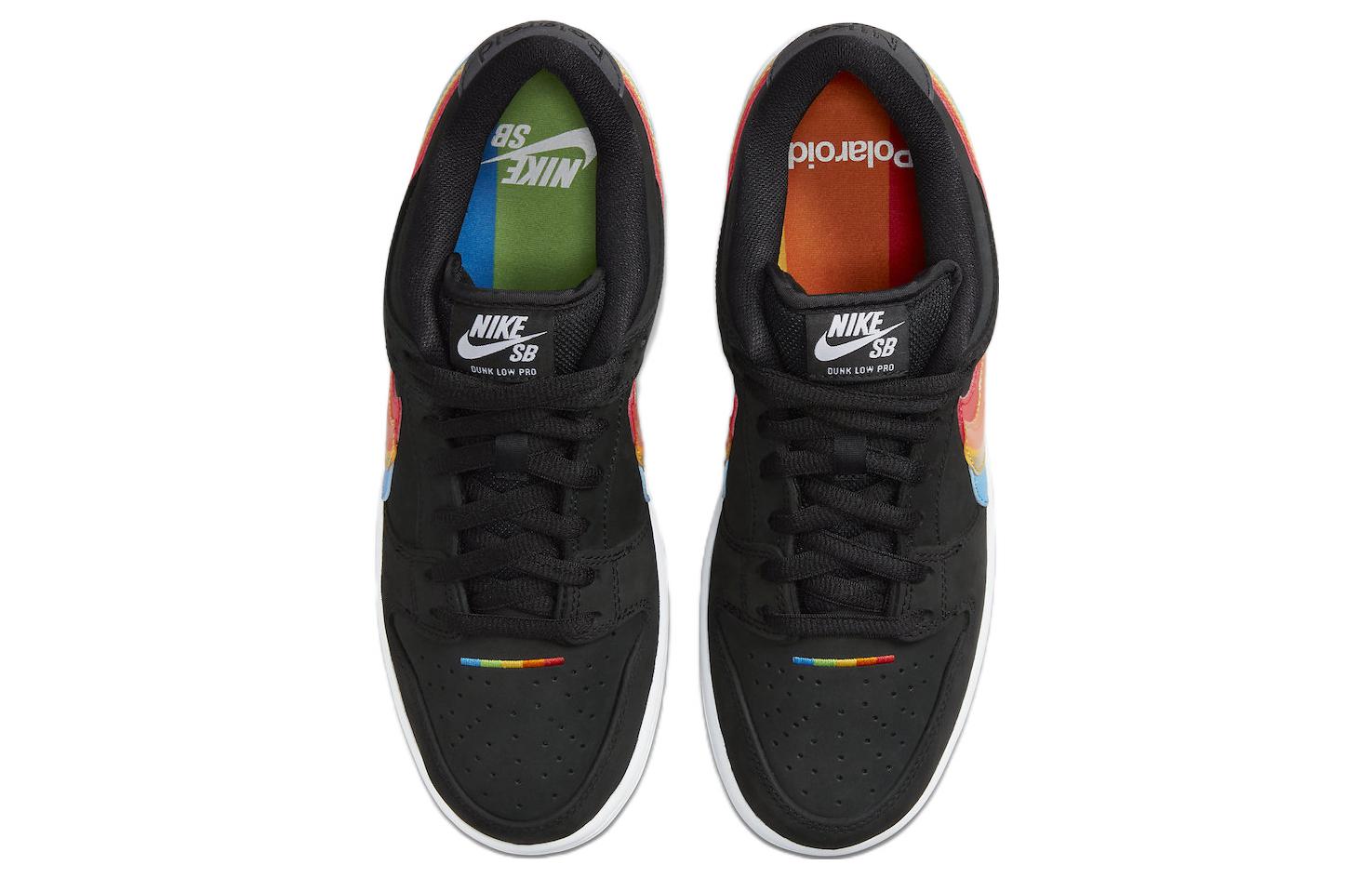 Polaroid x Nike SB Skateboard Dunk Low \'Black White Red\'  DH7722-001 Iconic Trainers