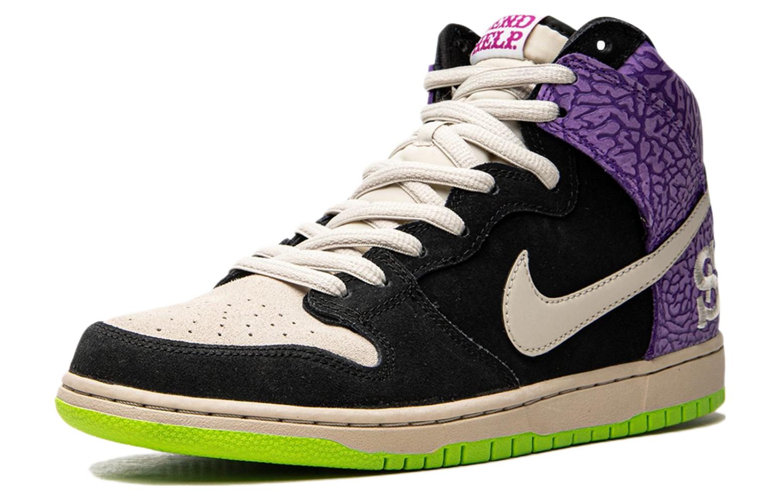 Nike Dunk High Prm SB \'Send Help 2\'  616752-016 Signature Shoe
