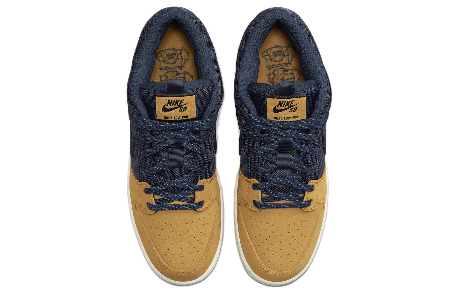 Nike SB Dunk Low Pro 'Midnight Navy Desert Ochre' DX6775-400 Antique Icons - Click Image to Close
