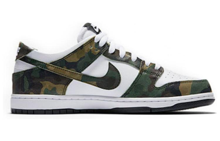 Nike Zoom Dunk Low Pro SB \'White Camo\'  854866-331 Classic Sneakers