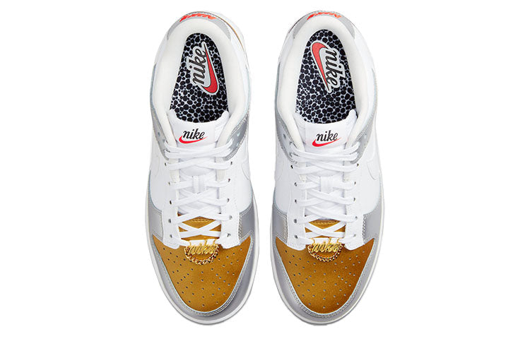 (WMNS) Nike Dunk Low SE \'Silver Gold Metallic\'  DH4403-700 Iconic Trainers