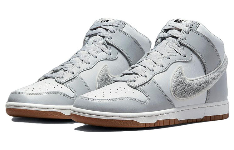 Nike Dunk High \'Chenille Swoosh - Light Smoke Grey\'  DR8805-003 Signature Shoe