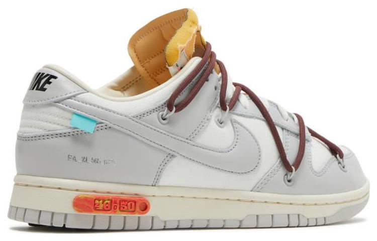 Nike Off-White x Dunk Low 'Lot 46 of 50' DM1602-102 Iconic Trainers - Click Image to Close