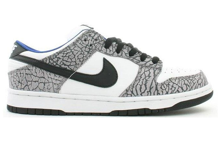 Nike Supreme x Dunk Low Pro SB \'White Cement\'  304292-001 Classic Sneakers