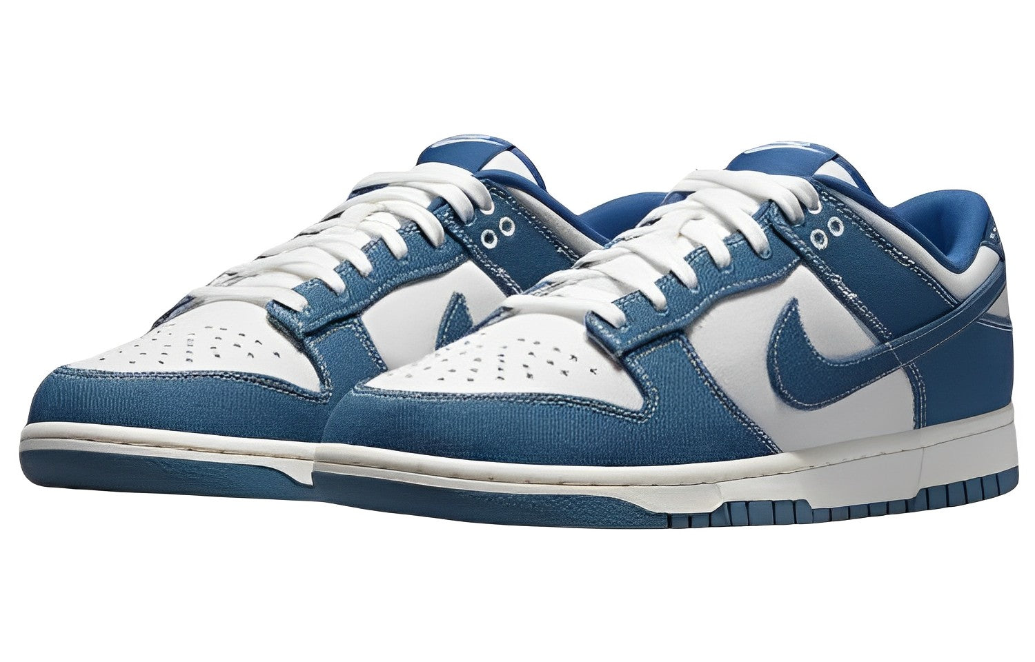 Nike Dunk Low 'Industrial Blue Sashiko' DV0834-101 Iconic Trainers - Click Image to Close