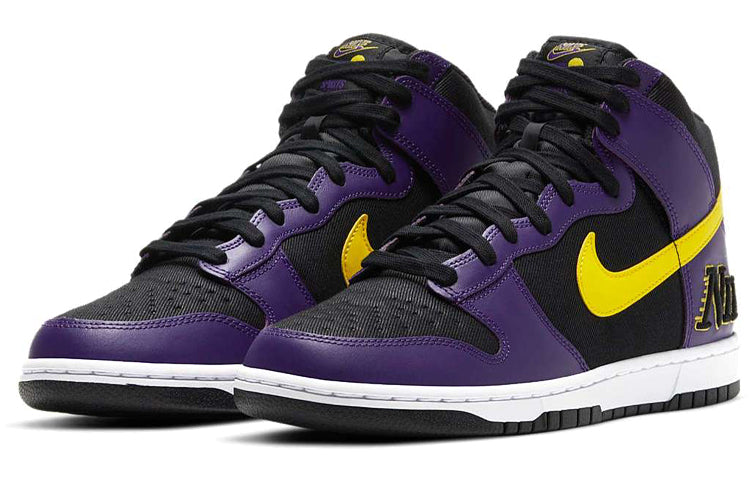 Nike Dunk High Premium EMB \'Lakers\'  DH0642-001 Antique Icons