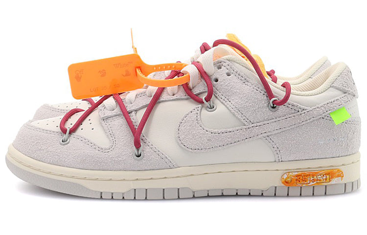 Nike Off-White x Dunk Low \'Lot 35 of 50\'  DJ0950-114 Signature Shoe