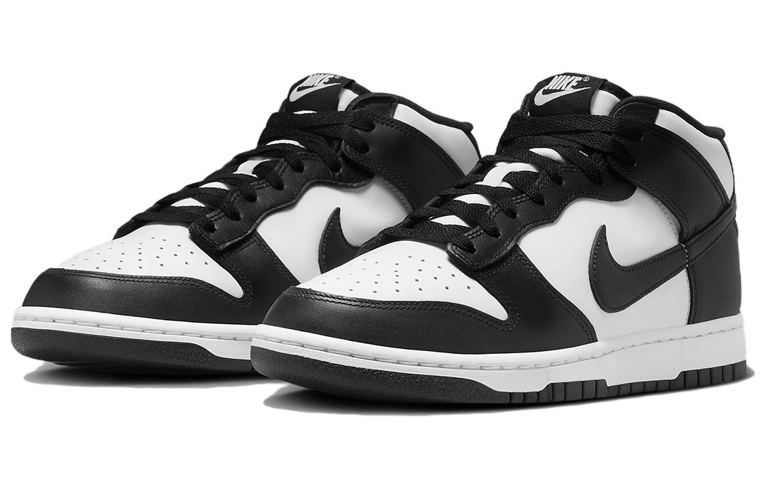 Nike Dunk Mid 'Panda Black White' FQ8784-100 Iconic Trainers - Click Image to Close