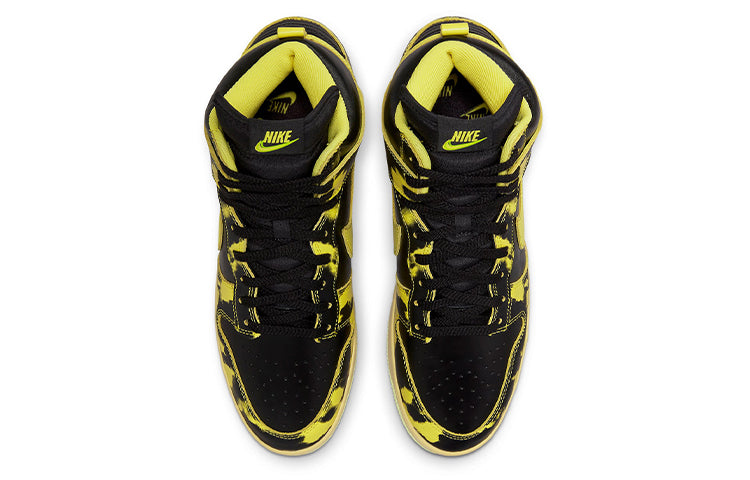 Nike Dunk High 1985 'Yellow Acid Wash' DD9404-001 Signature Shoe - Click Image to Close