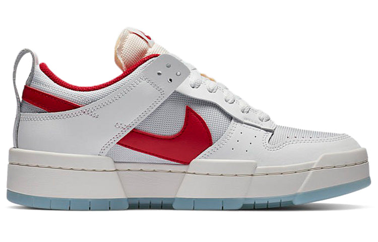 (WMNS) Nike Dunk Low Disrupt \'White Gym Red\'  CK6654-101 Signature Shoe