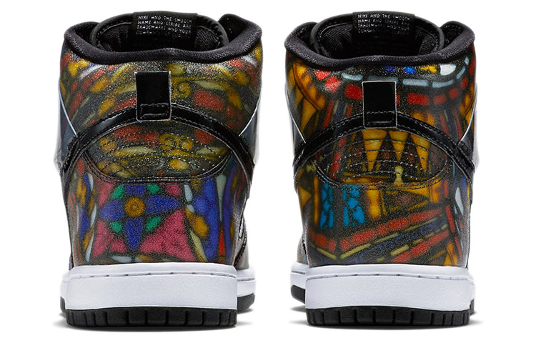 Nike Concepts x SB Dunk High \'Stained Glass\'  313171-606 Antique Icons