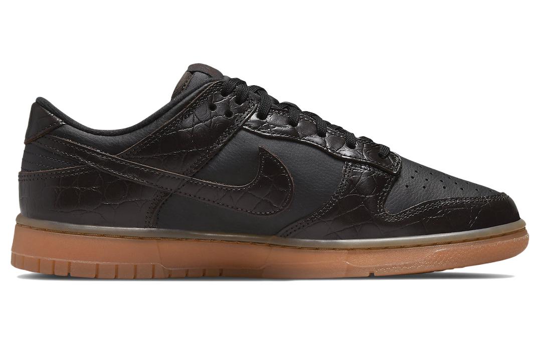 Nike Dunk Low SE 'Chocolate Croc' DV1024-010 Antique Icons - Click Image to Close
