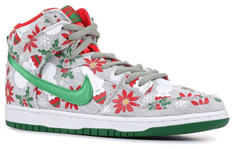 Nike Concepts x Dunk High Premium SB 'Ugly Christmas Sweater' 635525-036 Classic Sneakers - Click Image to Close