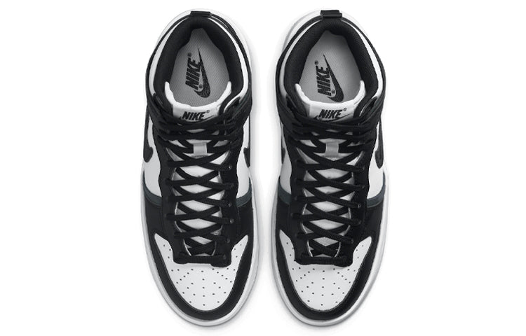(WMNS) Nike Dunk High Up 'White Black' DH3718-104 Vintage Sportswear - Click Image to Close