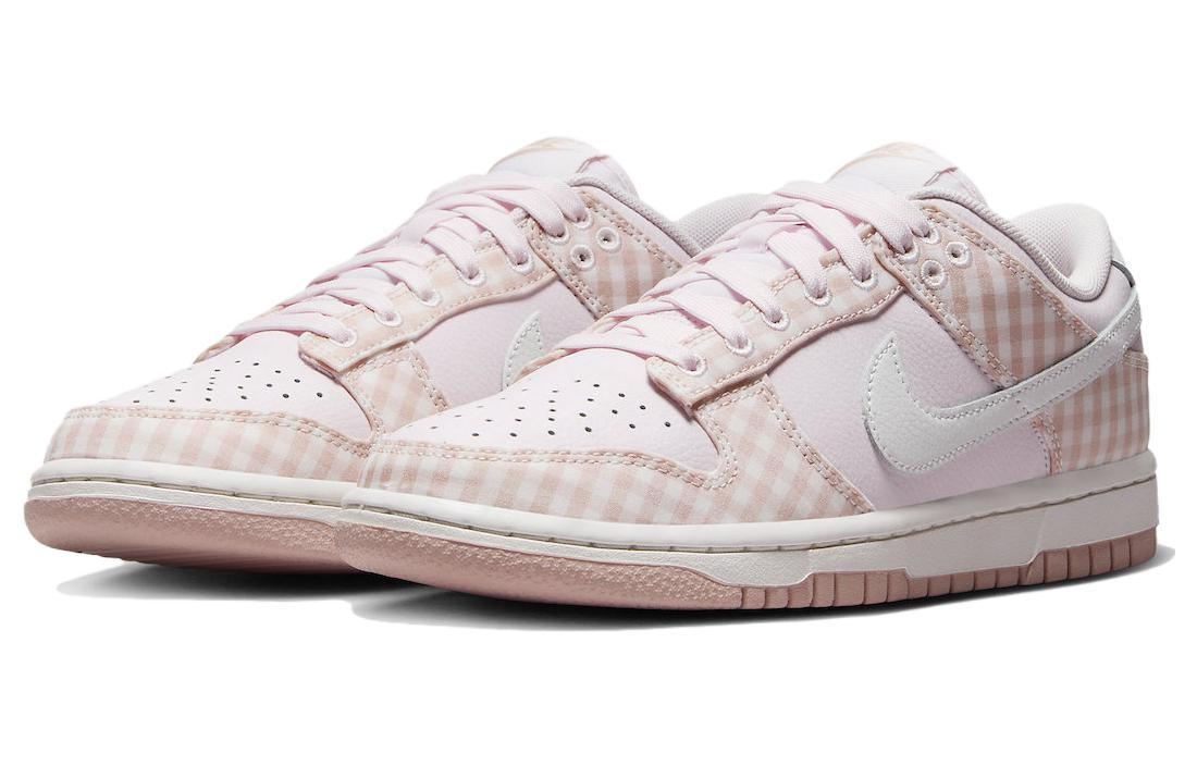 (WMNS) Nike Dunk Low \'Pearl Pink Oxford Summit White\'  FB9881-600 Signature Shoe