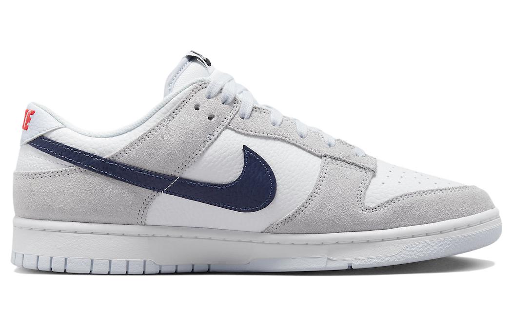 Nike Dunk Low \'Mini Swoosh - White Grey Navy Aqua\'  FJ4227-001 Classic Sneakers