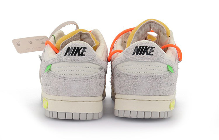 Nike Off-White x Dunk Low \'Lot 11 of 50\'  DJ0950-108 Classic Sneakers