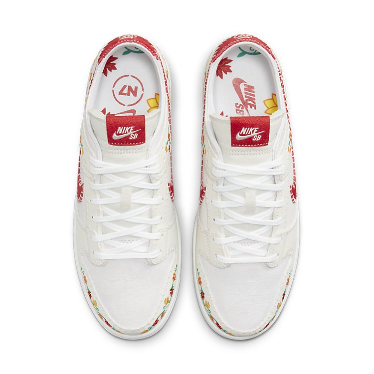 Nike SB Dunk Low 'N7 Opti Yellow University Red' FD6951-700 Antique Icons - Click Image to Close