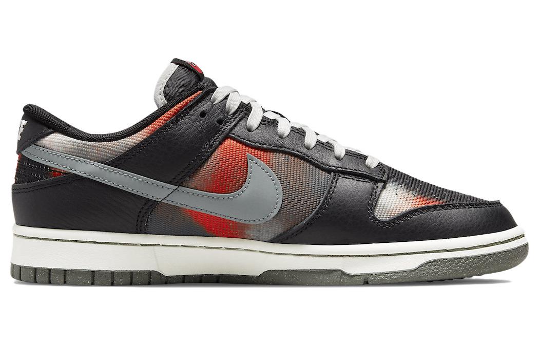 Nike Dunk Low 'Graffiti Pack - Black Red' DM0108-001 Classic Sneakers - Click Image to Close