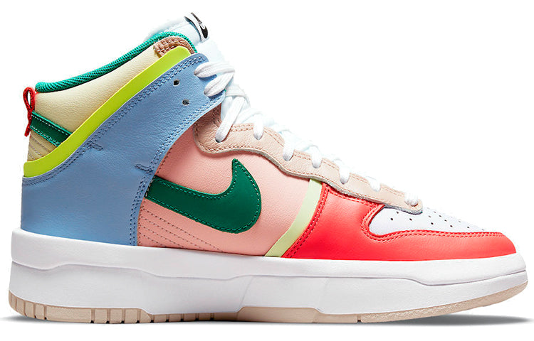 (WMNS) Nike Dunk High Rebel 'Cashmere Coral' DH3718-700 Vintage Sportswear - Click Image to Close