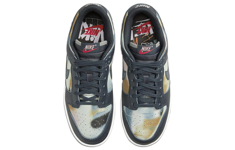 Nike Dunk Low Premium 'Graffiti Pack - Obsidian' DM0108-400 Iconic Trainers - Click Image to Close