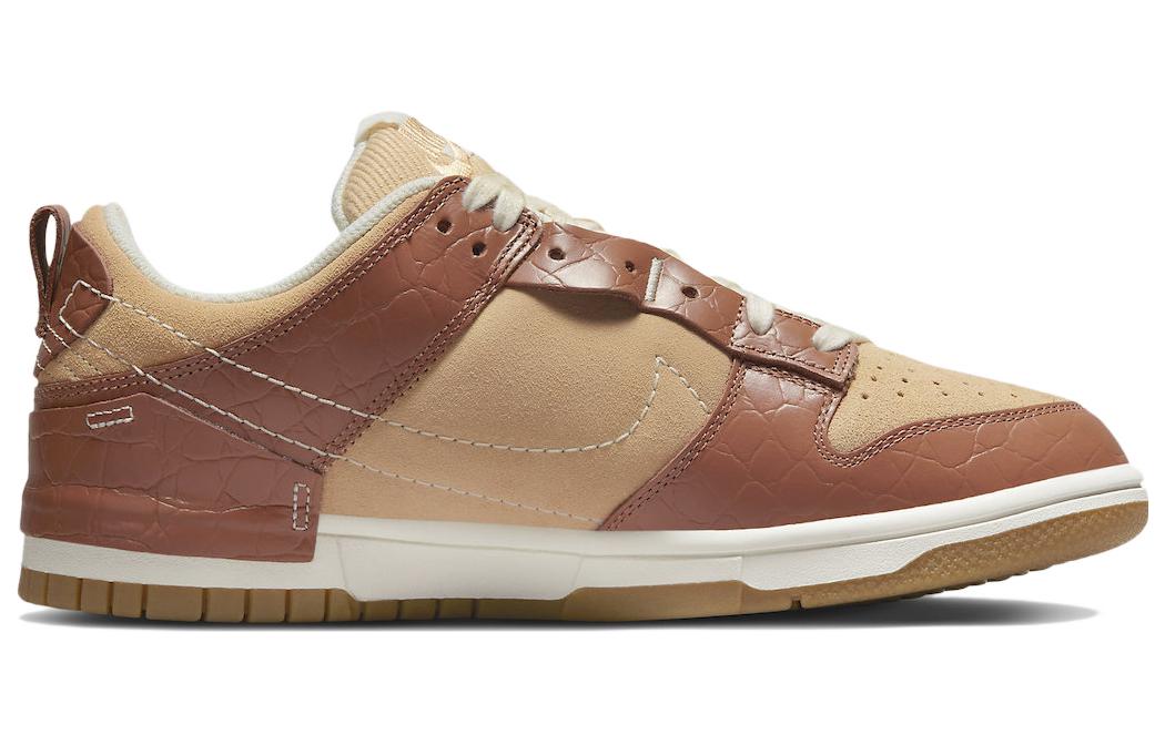 (WMNS) Nike Dunk Low Disrupt 2 'Brown Crocodile' DV1026-215 Classic Sneakers - Click Image to Close