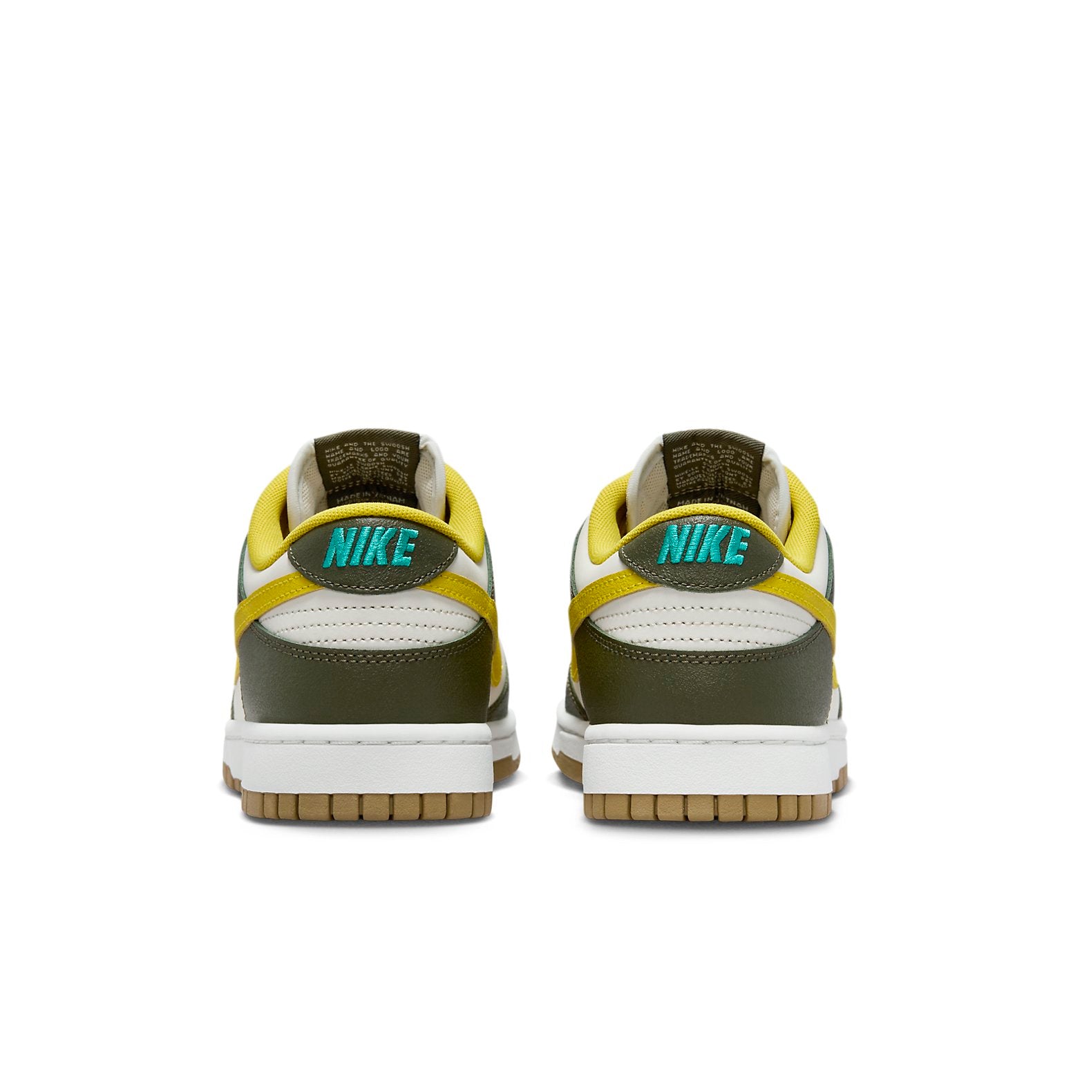 Nike Dunk Low Retro PRM 'Cargo Khaki Vivid Sulfur' FV3629-371 Classic Sneakers - Click Image to Close